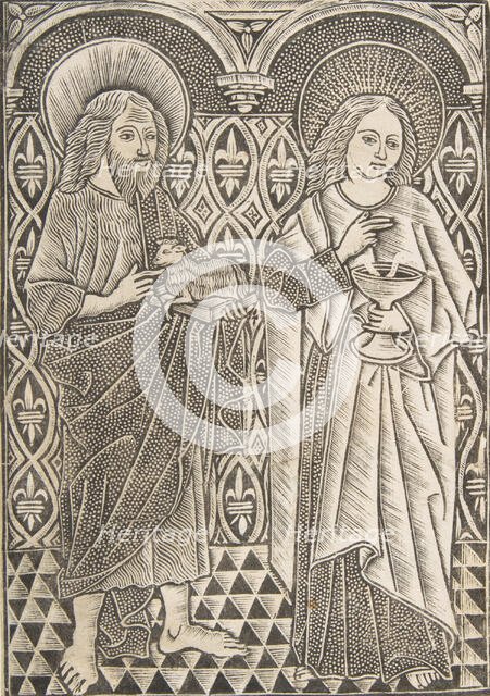 Saint John the Baptist and Saint John the Evangelist, 15th century. Creator: Master with the Cologne Arms.