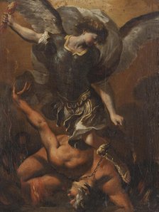The Archangel Michael Defeating Satan, 17th century. Creator: Unknown.