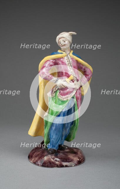 Figure of a Turk, Staffordshire, 1765/75. Creator: Staffordshire Potteries.