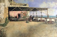 'Taverna at Posillipo', 1886. Artist: Vincenzo Migliaro