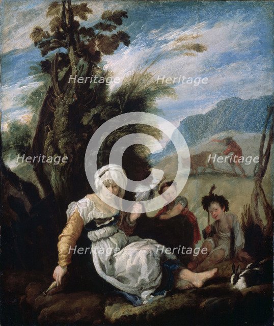 'Adam and Eve', 1588. Artist: Domenico Fetti