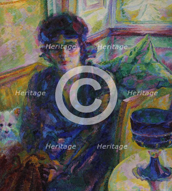 Portrait of Signora Cragnolini Fanna, 1916. Creator: Boccioni, Umberto (1882-1916).