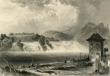 'Rhine Falls, Schaffhausen', c1872.  Creator: A Willmore.