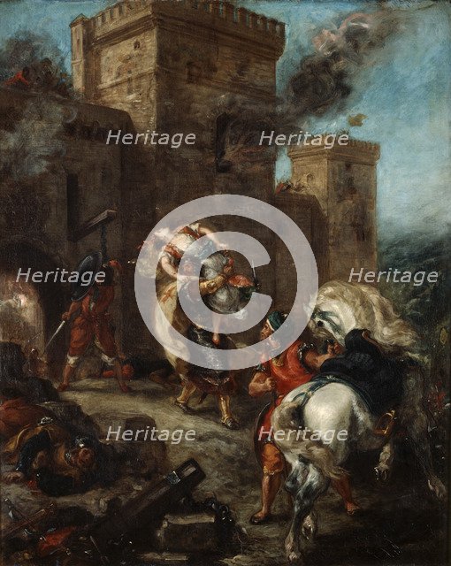 'The Abduction of Rebecca', 1858. Artist: Eugène Delacroix