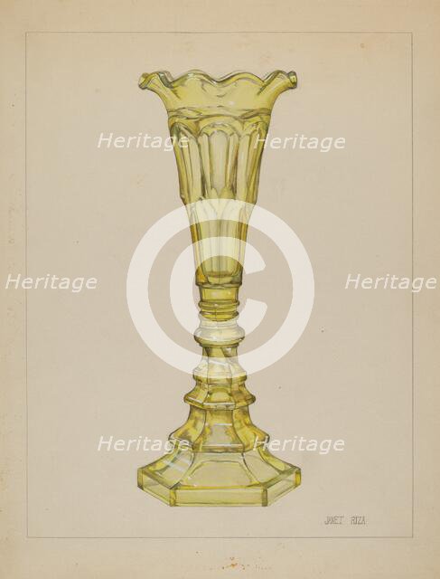 Vase, c. 1936. Creator: Janet Riza.