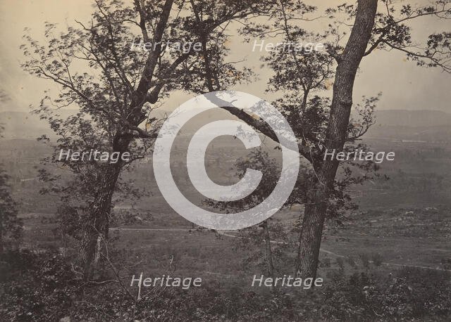 Orchard Knob from Mission Ridge, 1860s. Creator: George N. Barnard.