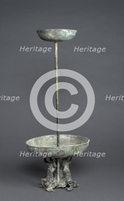 Kottabos Stand with Marine Centaurs, 200s BC. Creator: Unknown.