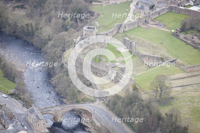 Barnard Castle and Barnard Castle Bridge, County Durham, 2016. Creator: Matthew Oakey.