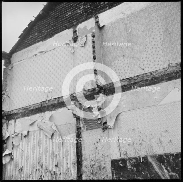 Demolished houses, Stoke-on-Trent, 1965-1968. Creator: Eileen Deste.