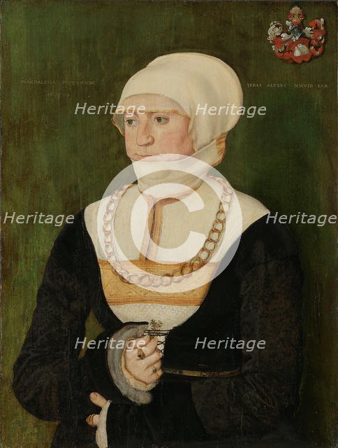 Portrait of Magdalena Pittrichin , 1528. Creator: Beham, Barthel (c. 1502-1540).