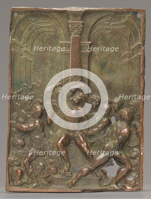 The Flagellation, late 15th - early 16th century. Creator: Moderno.