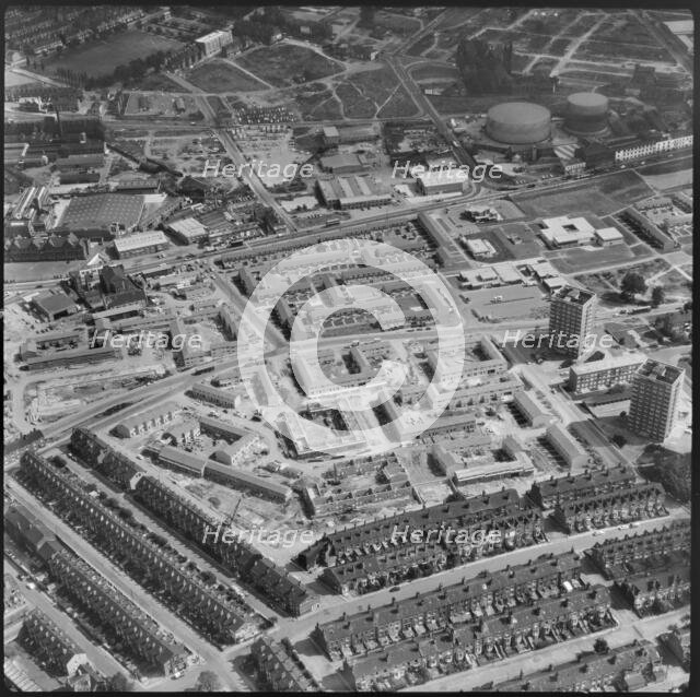 New residential housing under construction around Carlton Place, Leeds, 1974. Creator: Aerofilms.