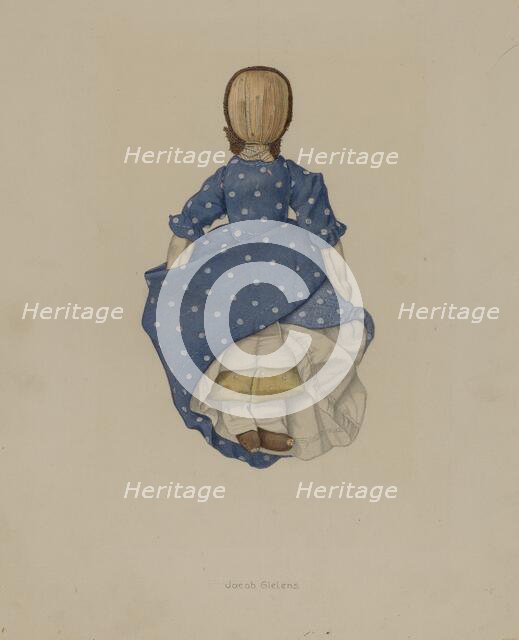 Corn Husk Doll, 1935/1942. Creator: Jacob Gielens.