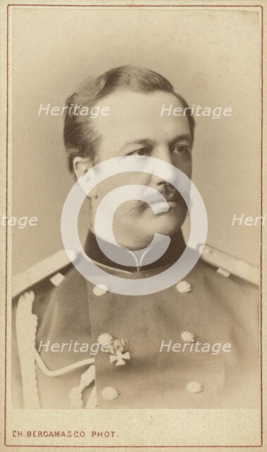 Count Illarion Ivanovich Vorontsov-Dashkov, head-and-shoulders portrait, facing right, 1870-1886 Creator: Unknown.