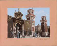 Entry gate of the Arsenal in Venice, 1850-1876. Creator: Anon.