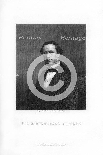 Sir William Sterndale Bennett, English composer, (1899).Artist: E Stodart