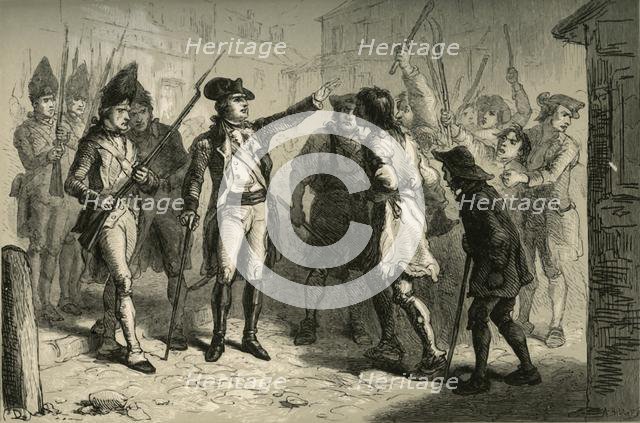 'Governor Tryon and the Regulators', (1877). Creator: Albert Bobbett.