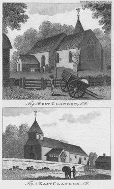 West Clandon and East Clandon, 1798. Creator: Unknown.