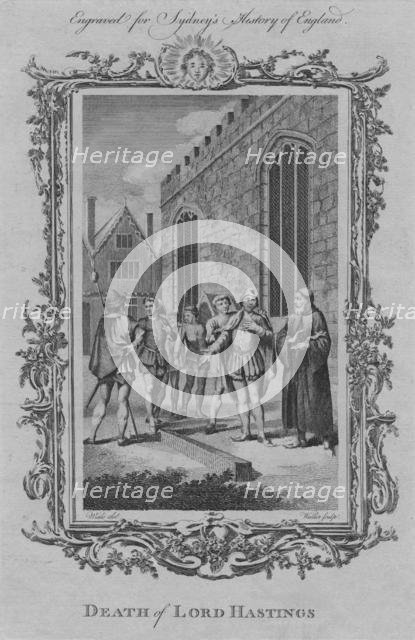 'Death of Lord Hastings', 1773.  Creator: William Walker.