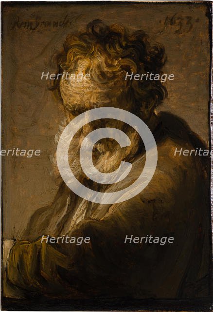 Bust of a Bearded Old Man, 1633. Creator: Rembrandt van Rhijn (1606-1669).