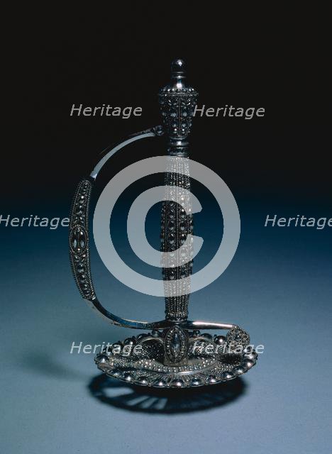 Hilt from a Court Sword, c. 1790-1800. Creator: Unknown.