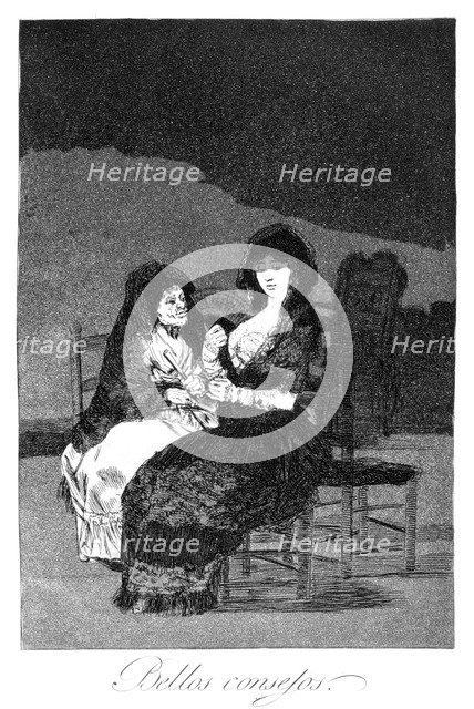 'Wonderful advice', 1799. Artist: Francisco Goya