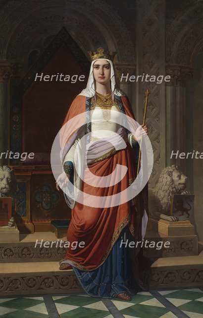 Queen Urraca of León and Castile, 1857. Artist: Múgica y Pérez, Carlos (1821-c. 1876)