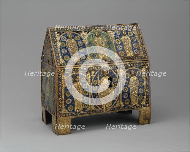 Chasse with Christ in Majesty and Apostles, French, ca. 1190-1200. Creator: Unknown.