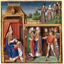 Charles II the Bald is crowned Emperor of the West (875-877) and vision of a sword in the cycle. …
