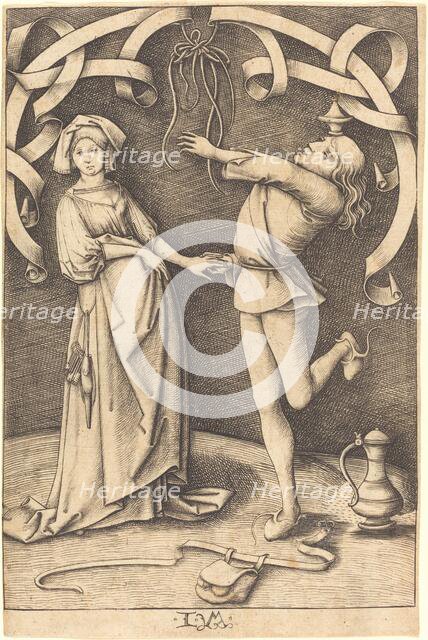 The Juggler and the Woman, c. 1495/1503. Creator: Israhel van Meckenem.