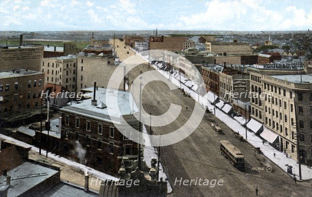 Looking north along Main Street, Winnipeg. Manitoba, Canada, c1900s. Artist: Unknown