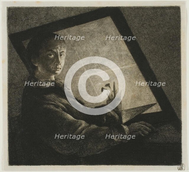 Self-Portrait, c. 1778. Creator: Jean Pierre Norblin.