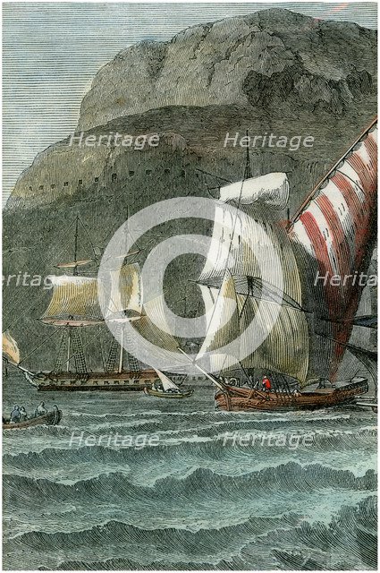 The Rock of Gibraltar, c1880. Artist: Unknown