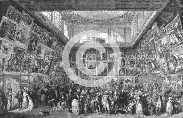 'Viewing the Exhibition of the Royal Academy, 1787', 1886.  Creator: Unknown.