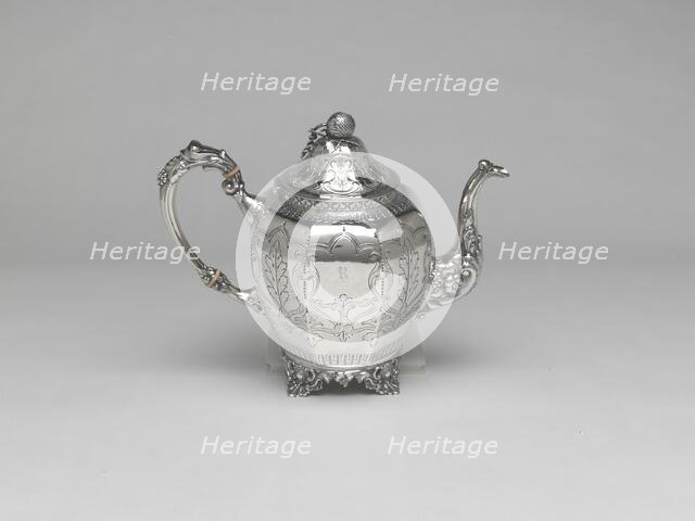 Coffee Pot (part of a set), 1852/64. Creator: J.T. and E.M. Edwards.