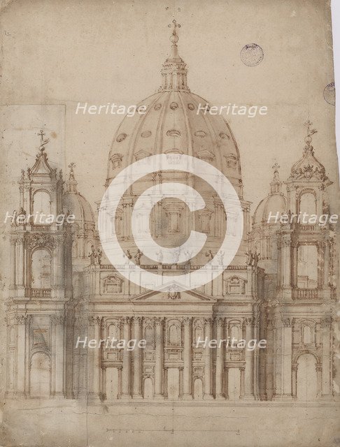 Alternative Proposal for the facade of Basilica of St. Peter in the Vatican.