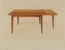 Table, c. 1937. Creator: Anne Ger.