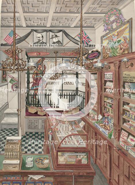 Cigar Store, 1901, 1935/1942. Creator: Perkins Harnly.