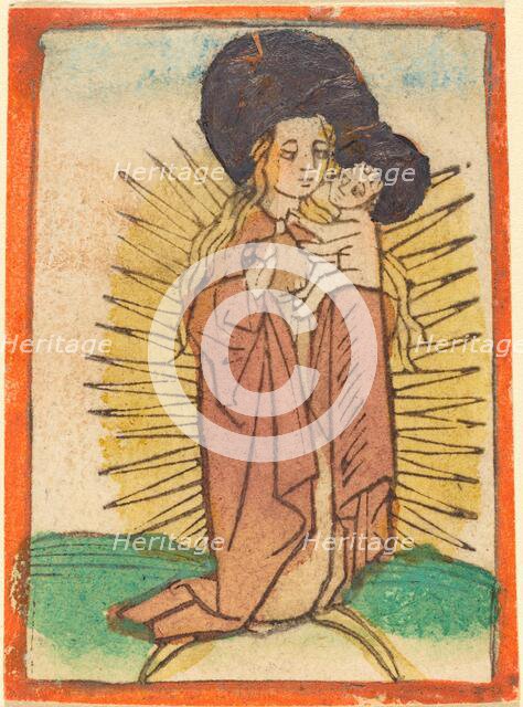 Madonna and Child in a Glory Standing on a Crescent Moon, c. 1470. Creator: Unknown.