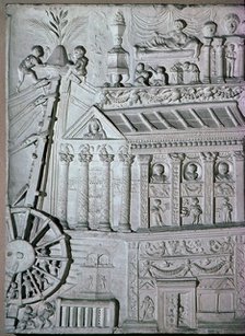 Roman relief of a crane being used. Artist: Unknown