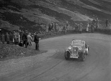 Singer Le Mans competing in the RSAC Scottish Rally, Devil's Elbow, Glenshee, 1934. Artist: Bill Brunell.