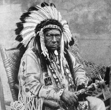 Kinnewankan, chief of the Sioux, 1922. Artist: Unknown