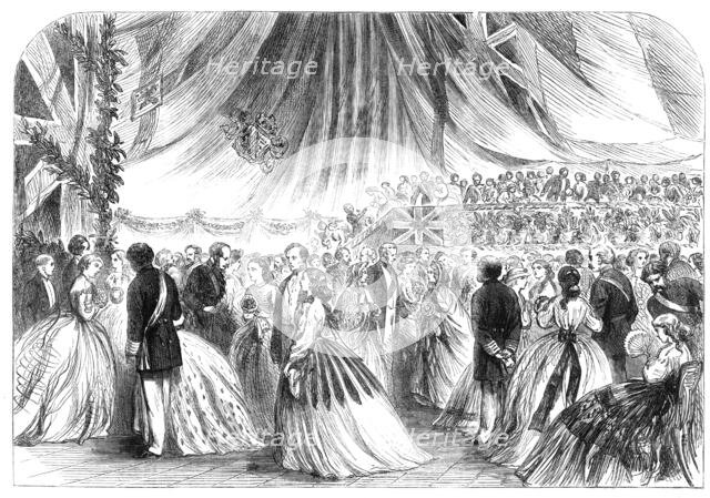 Ball on board H.M.S. Victory, At Portsmouth, at the Centenary Festival of the ship, 1865. Creator: Unknown.