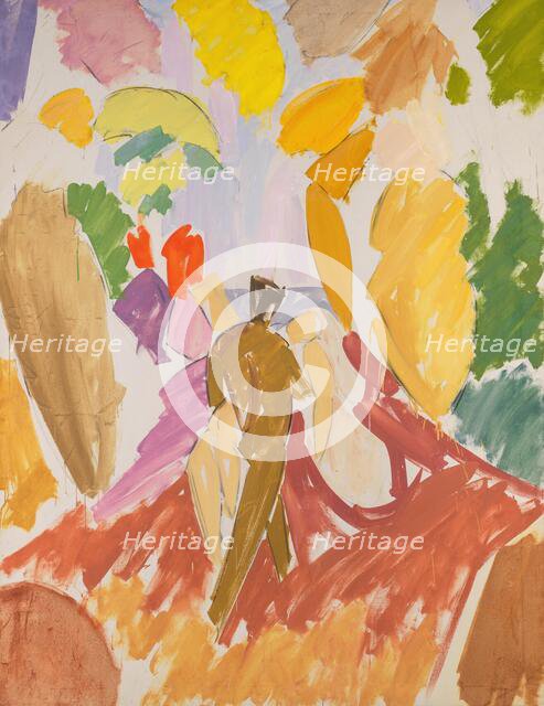 Faun and Nymph, 1940-1941. Creator: Edvard Weie.