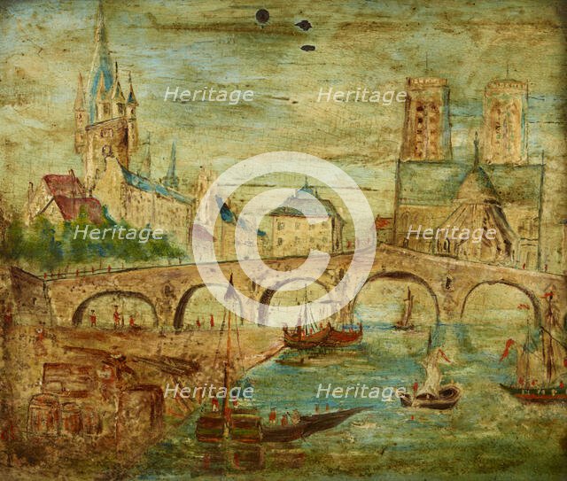 Le Pont de Tournelles, 1780. Creator: Unknown.