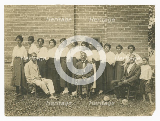 Photograph of Lucille Brown and Elder Brown among others, 1915-1953. Creator: Unknown.
