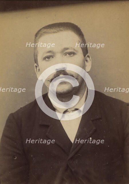 Lothier. Gaston. 27 ans, né le 27/12/66 à St Thomas (Charente-Inférieure). Menuisier. Anar..., 1894. Creator: Alphonse Bertillon.