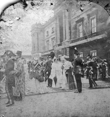 Review of Indian and Colonial troops by HM the King, Buckingham Palace, London.Artist: Excelsior Stereoscopic Tours