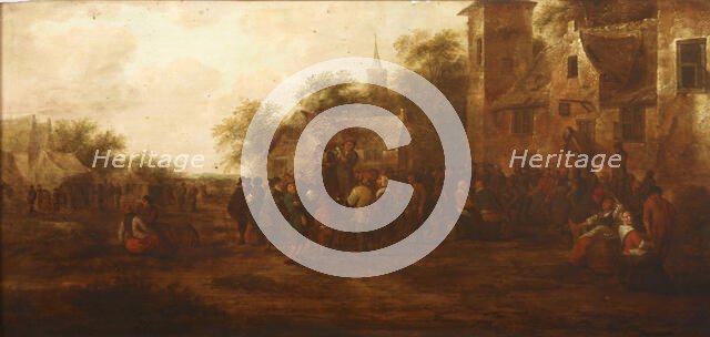 Meeting in Front of the Tavern, 2nd half of 17th century. Creator: Klaes Molenaer.