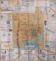 Tourist Map of the New Forest and District, c1900. Creator: Unknown.